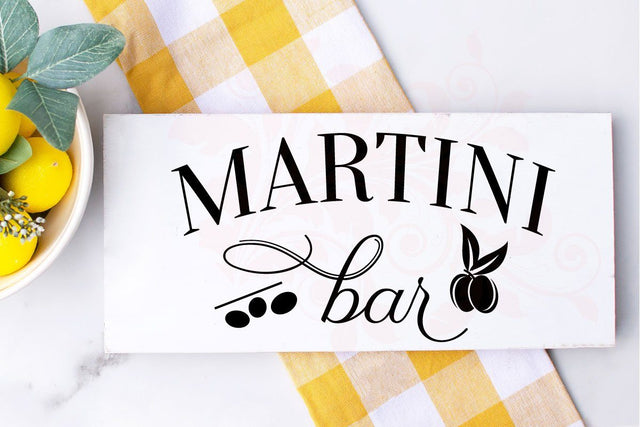 Martini Bar SVG Cut File Wedding Cricut Alcohol Digital Art Kitchen DXF PNG, Silhouette, Decal decor, printable SVG Farmstone Studio Designs 