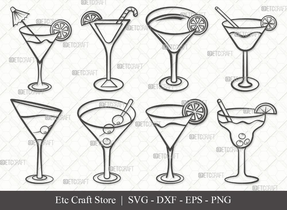 Learn How to Draw a Martini Drinks Step by Step  Drawing Tutorials   Martini Cocktail art Drawings