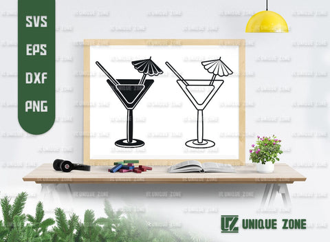 Martini Glass With Lime SVG Bundle, Glass Svg, Lime Svg, Party Glass Svg, Juice Glass Svg, Toothpick Umbrella Svg, Drink Glass Svg, SVG Unique Zone 