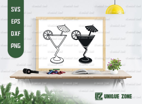 Martini Glass With Lime SVG Bundle, Glass Svg, Lime Svg, Party Glass Svg, Juice Glass Svg, Toothpick Umbrella Svg, Drink Glass Svg, SVG Unique Zone 