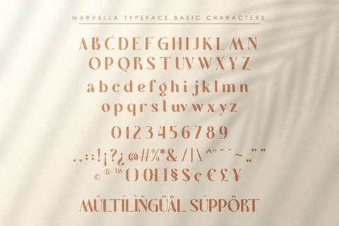 Marvella | Ligature Typeface Font studioalmeera 