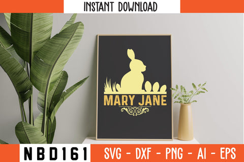 MARY JANE T-Shirt Design SVG Nbd161 