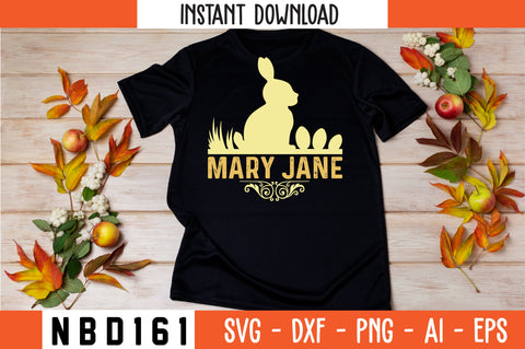 MARY JANE T-Shirt Design SVG Nbd161 