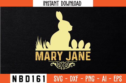 MARY JANE T-Shirt Design SVG Nbd161 