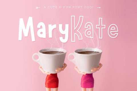 Marykate Font Duo Font TypeFairy 