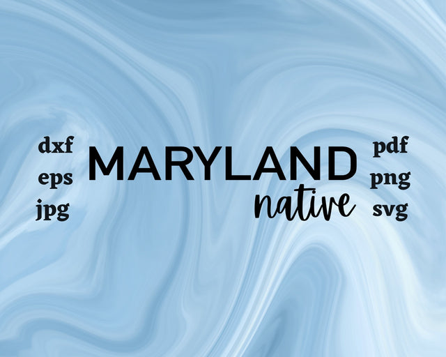 Maryland Native SVG Cut File SVG Northern Light SVG 