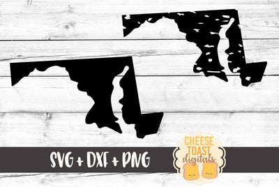 Maryland - Solid & Grunge SVG Cheese Toast Digitals 