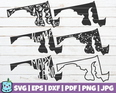 Maryland State SVG MintyMarshmallows 