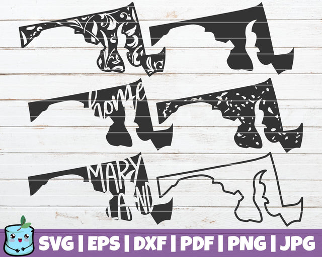 Maryland State SVG MintyMarshmallows 