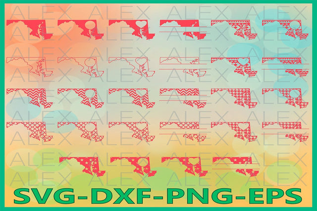Maryland State SVG SVG AlexSVGStudio 