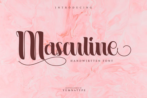 Masculine Font yumnatype 