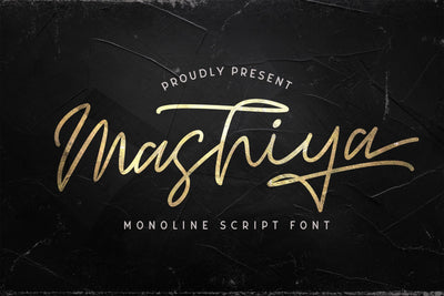 Mashiya - Monoline Script Font Font StringLabs 