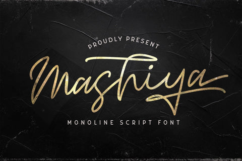 Mashiya - Monoline Script Font Font StringLabs 