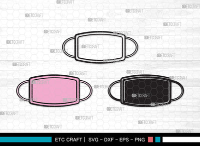 Mask Clipart SVG, Mask Svg, Face Mask Svg, Medical Mask Svg, Surgical Mask Svg, Quarantine Mask Svg, Face Mask Icon Svg, Mask Clipart SVG ETC Craft 