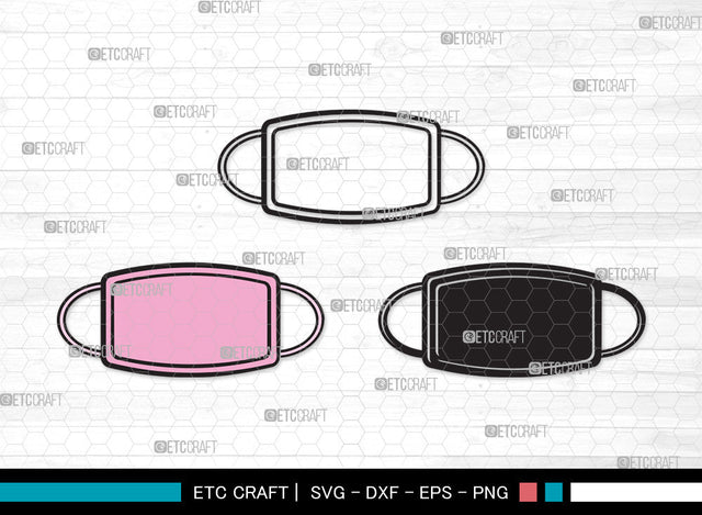 Mask Clipart SVG, Mask Svg, Face Mask Svg, Medical Mask Svg, Surgical Mask Svg, Quarantine Mask Svg, Face Mask Icon Svg, Mask Clipart SVG ETC Craft 