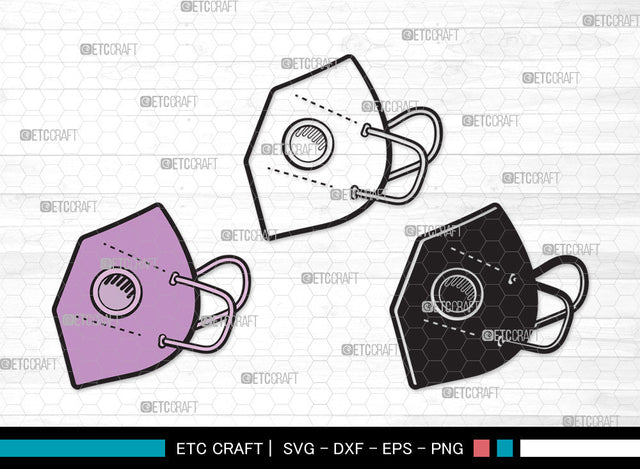 Mask Clipart SVG, Mask Svg, Face Mask Svg, Medical Mask Svg, Surgical Mask Svg, Quarantine Mask Svg, Face Mask Icon Svg, Mask Clipart SVG ETC Craft 