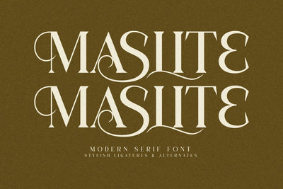 MASLITE Typeface Font Storytype Studio 