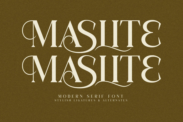MASLITE Typeface Font Storytype Studio 