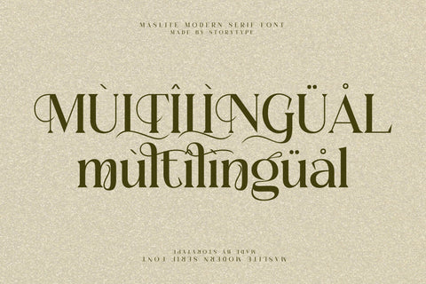 MASLITE Typeface Font Storytype Studio 