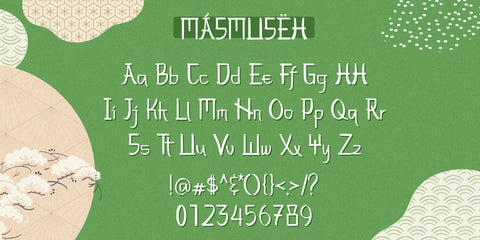 Masmuseh - Japanese Style Font Allouse.Studio 