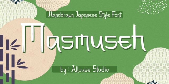Masmuseh - Japanese Style Font Allouse.Studio 