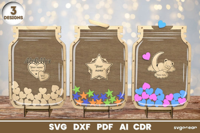 Mason Jar Laser Cut Bundle | SVG | Glowforge SVG SvgOcean 