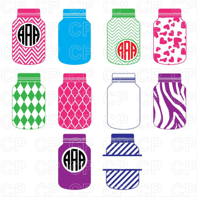 Mason Jar SVG Bundle SVG cutperfectstudio
