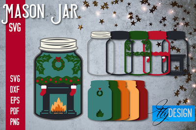 Mason Jar SVG | Kitchen Design SVG Fly Design 