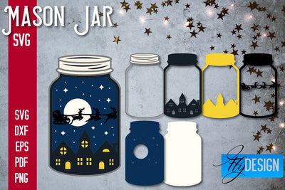 Mason Jar SVG | Kitchen Design SVG Fly Design 