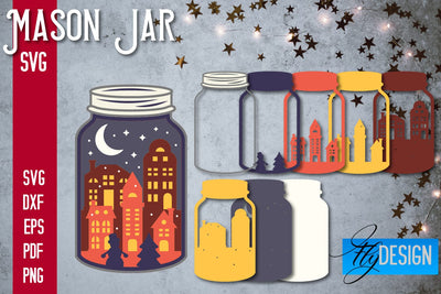 Mason Jar SVG | Kitchen Design SVG Fly Design 