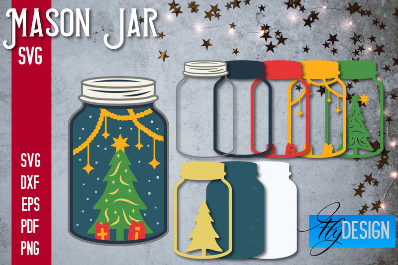 Mason Jar SVG | Kitchen Design SVG Fly Design 