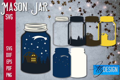 Mason Jar SVG | Kitchen Design SVG Fly Design 