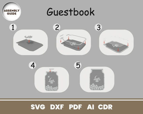 Mason Jar Wedding Laser Cut | SVG | Glowforge SVG SvgOcean 