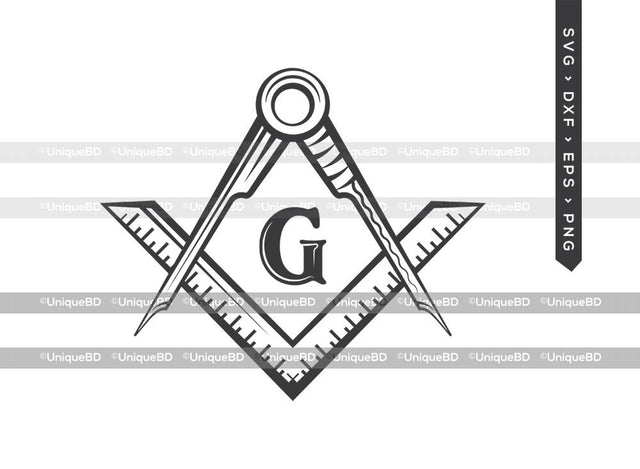 Masonic SVG Cut File | Mason Svg | G Thing Svg | Freemasonry Svg | Masonic Compass Svg | Dxf | Eps | Png | Silhouette | Cut File SVG ETC Craft 