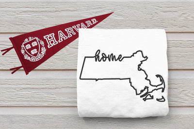 Massachusetts Home State Outline Embroidery Embroidery/Applique DESIGNS Designed by Geeks 