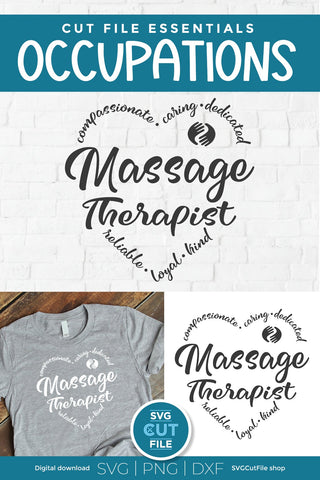 Massage Therapist svg, Masseuse svg, CMP svg SVG SVG Cut File 