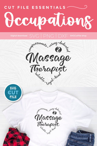 Massage Therapist svg, Masseuse svg, CMP svg SVG SVG Cut File 