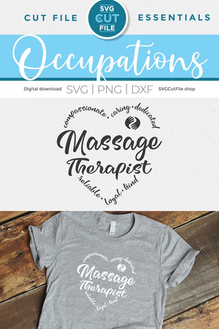 Massage Therapist svg, Masseuse svg, CMP svg SVG SVG Cut File 