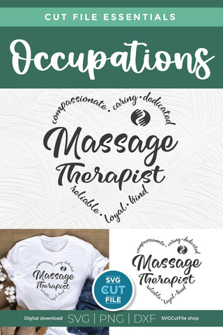 Massage Therapist svg, Masseuse svg, CMP svg SVG SVG Cut File 
