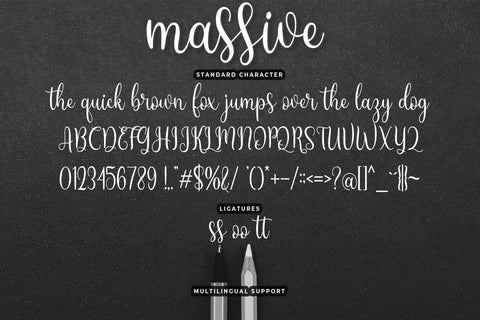 Massive Font love script 