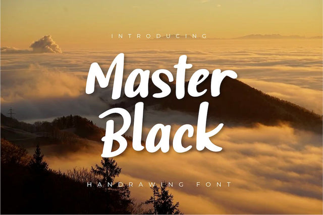 Master Black Font twinletter 