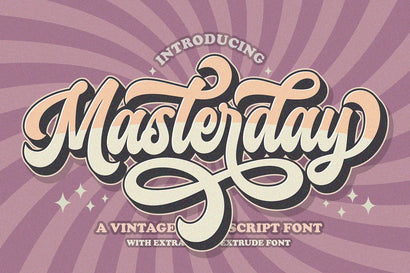 Masterday - Vintage Retro Font Font Subectype Studio 