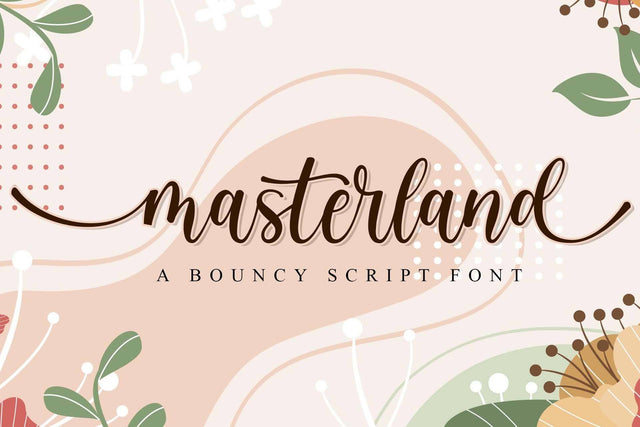 Masterland Font love script 