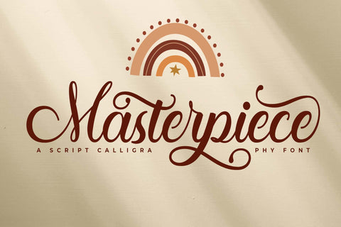 Masterpiece Font love script 