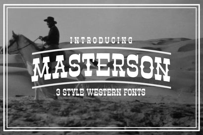 Masterson Font Family Font Arterfak Project 
