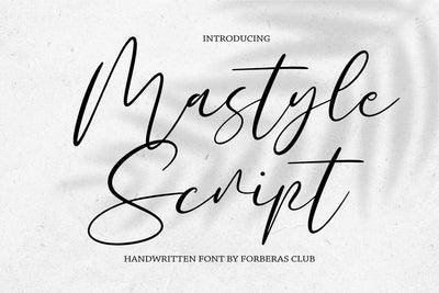 Ma Script Font Mastyle Script - So Fontsy