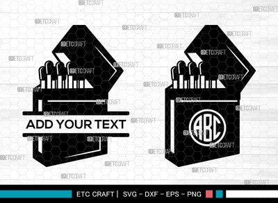 Match And Matchbox Monogram SVG, Circle Monogram Svg, Wooden Matches Svg, Match Stick Svg, Matches Svg, Matchbox Icon Svg, Match And Matchbox SVG ETC Craft 