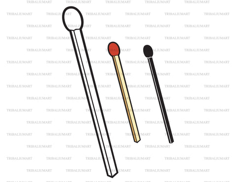 Match stick SVG TribaliumArtSF 