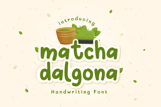 Matcha Dalgona Font tlatoustype 