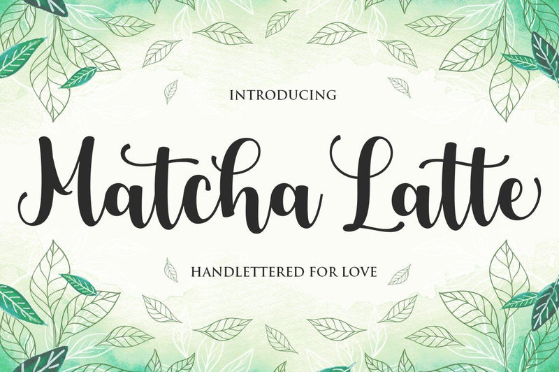 Matcha Latte Font Attract Studio 